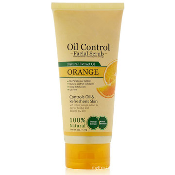 Exfoliante facial de naranja con control de aceite exfoliante profundo 100% natural